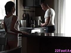 Stockinged Foot Cumshot