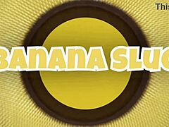 Banana Deepthroat Blowjob