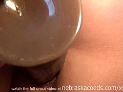 Teen Black Dildo Stretch