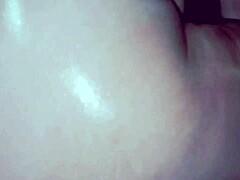 oiled footjob massage