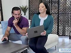 busty threesome ride