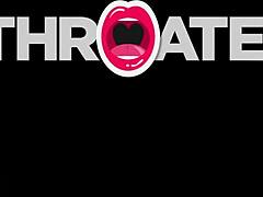 Throated Brunette Messy