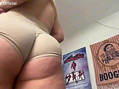 Blonde Fat Ass Tease