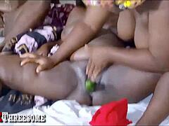 BBW Cucumber Threesome