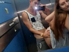 Elevator Public Fuck