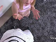 street blonde blowjob