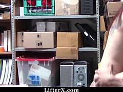 officer fists burglar