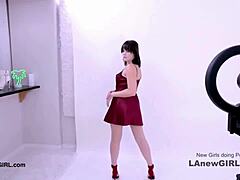 seduced brunette model