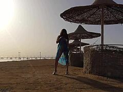 Pantyless Beach Flash