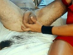shaving ballbusting handjob