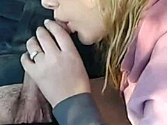 Cute Car Blowjob