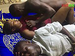 Ebony Threesome Creampie