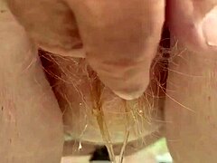 redhead hairy pee