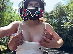 latina flashing tits