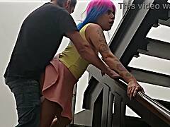 public stairs quickie