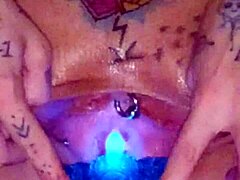 stretched pussy squirt