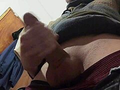 bathroom cock stroke