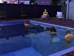 Cheerleader Pool Fuck