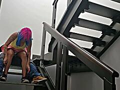 public stairs quickie