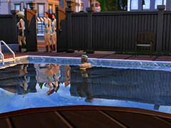 Cheerleader Pool Fuck