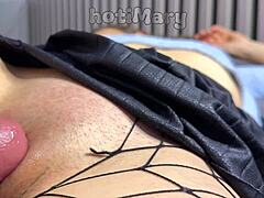 milf creampie closeup