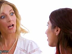 lesbian threesome fight