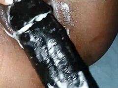 huge dildo insertion