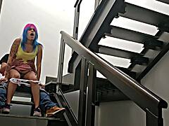 public stairs quickie
