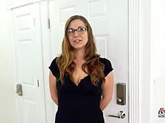 nerdy deepthroat tease