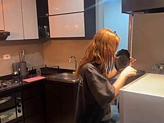 kitchen latina fuck