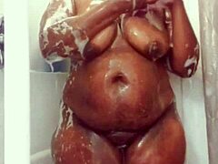 Ebony Shower Tease
