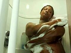 Ebony Shower Tease