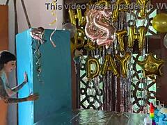 birthday cock surprise