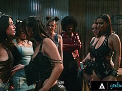 lesbian fisting orgy