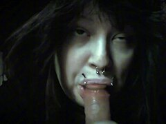 Goth Dildo Suck
