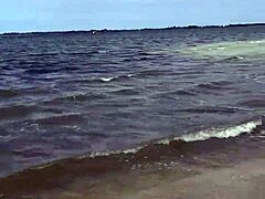 beach blonde blowjob