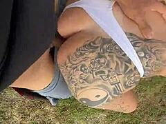 beach blonde blowjob