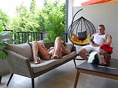 Throatfucked Tanned Milf