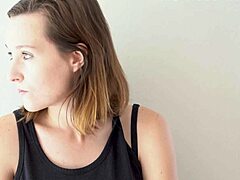 brunette smoke tease