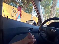 Public Redhead Flash