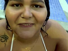poolside bbw suck