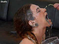 throatfuck anal spew