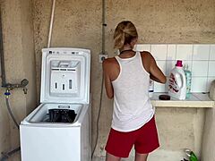 washing machine creampie