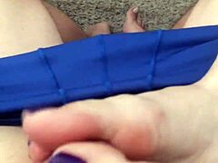 Purple Toes Footjob