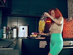 kitchen doggystyle orgasm