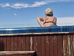 Public Shaved Orgasm