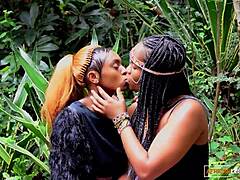 lesbian double dildo