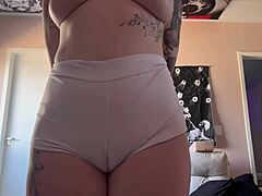 Cameltoe Leggings Tease