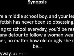 Leather Teen Cumshot