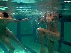 trio underwater lesbians